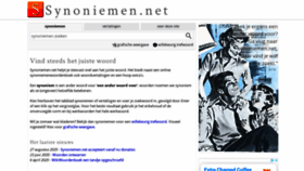 What Synoniemen.net website looked like in 2021 (3 years ago)
