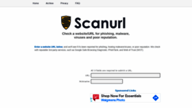 What Scanurl.net website looked like in 2021 (3 years ago)