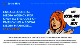 What Social-hire.com website looked like in 2021 (3 years ago)