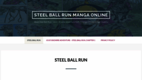 What Steel-ball-run.com website looked like in 2021 (3 years ago)