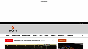 What Sportsworldghana.com website looked like in 2021 (3 years ago)