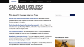What Sadanduseless.com website looked like in 2021 (3 years ago)