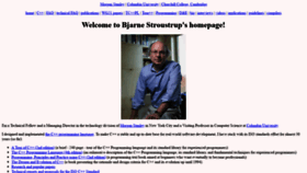 What Stroustrup.com website looked like in 2021 (3 years ago)