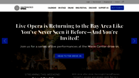 What Sfopera.com website looked like in 2021 (3 years ago)