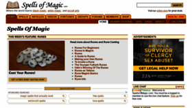 What Spellsofmagic.com website looked like in 2021 (3 years ago)
