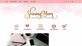What Shiningmom.com website looked like in 2021 (3 years ago)