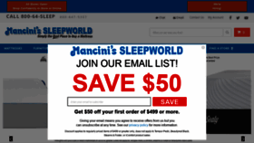 What Sleepworld.com website looked like in 2021 (3 years ago)
