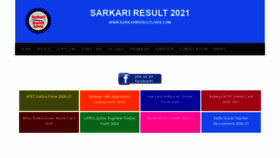 What Sarkariresultlives.com website looked like in 2021 (3 years ago)