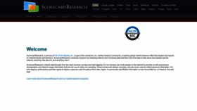 What Scorecardresearch.com website looked like in 2021 (3 years ago)