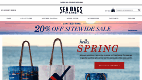 What Seabags.com website looked like in 2021 (3 years ago)