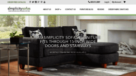 What Simplicitysofas.com website looked like in 2021 (3 years ago)