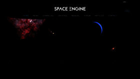 What Spaceengine.org website looked like in 2021 (3 years ago)