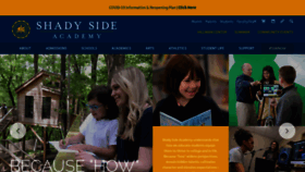 What Shadysideacademy.org website looked like in 2021 (3 years ago)