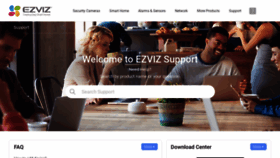 What Support.ezvizlife.com website looked like in 2021 (3 years ago)