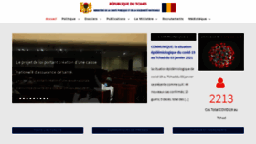 What Sante-tchad.org website looked like in 2021 (3 years ago)
