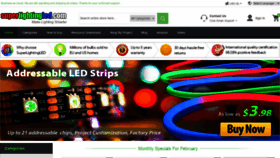What Superlightingled.com website looked like in 2021 (3 years ago)