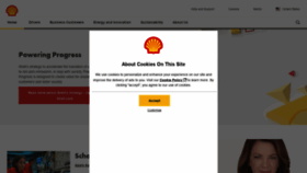 What Shell.us website looked like in 2021 (3 years ago)