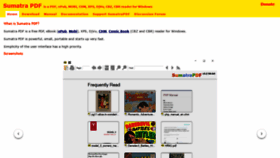 What Sumatrapdfreader.org website looked like in 2021 (3 years ago)