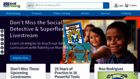 What Socialthinking.com website looked like in 2021 (3 years ago)