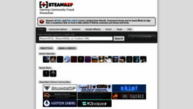 What Steamrep.com website looked like in 2021 (3 years ago)