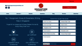 What Singaporeassignmenthelp.com website looked like in 2021 (3 years ago)