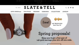 What Slateandtell.com website looked like in 2021 (3 years ago)