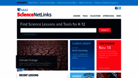 What Sciencenetlinks.com website looked like in 2021 (3 years ago)