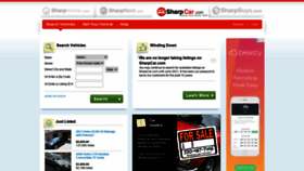 What Sharpcar.com website looked like in 2021 (3 years ago)