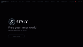 What Styly.cc website looked like in 2021 (3 years ago)