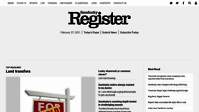 What Sanduskyregister.com website looked like in 2021 (3 years ago)