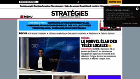 What Strategies.fr website looked like in 2021 (3 years ago)