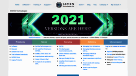What Sapien.com website looked like in 2021 (3 years ago)