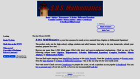 What Sosmath.com website looked like in 2021 (3 years ago)