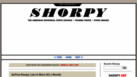What Shorpy.com website looked like in 2021 (3 years ago)