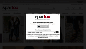 What Spartoo.eu website looked like in 2021 (4 years ago)