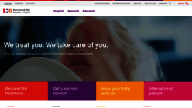 What Sjdhospitalbarcelona.org website looked like in 2021 (3 years ago)