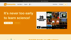 What Science4us.com website looked like in 2021 (3 years ago)