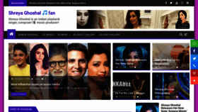 What Shreyaghoshal.org website looked like in 2021 (3 years ago)