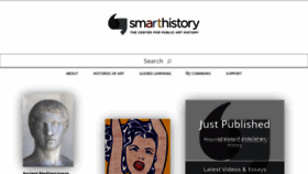 What Smarthistory.org website looked like in 2021 (3 years ago)