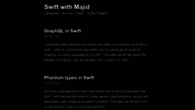 What Swiftwithmajid.com website looked like in 2021 (3 years ago)
