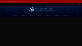 What Southalabama.edu website looked like in 2021 (3 years ago)