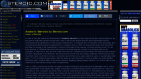 What Steroid.com website looked like in 2021 (3 years ago)