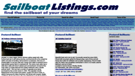 What Sailboatlistings.com website looked like in 2021 (3 years ago)