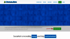 What Socialadr.com website looked like in 2021 (3 years ago)