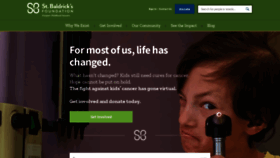 What Stbaldricks.org website looked like in 2021 (3 years ago)