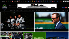 What Soundersfc.com website looked like in 2021 (3 years ago)