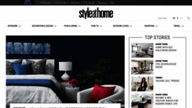 What Styleathome.com website looked like in 2021 (3 years ago)