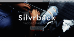 What Silvrback.com website looked like in 2021 (3 years ago)