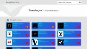 What Sweetagram.com website looked like in 2021 (3 years ago)