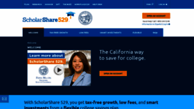 What Scholarshare529.com website looked like in 2021 (3 years ago)